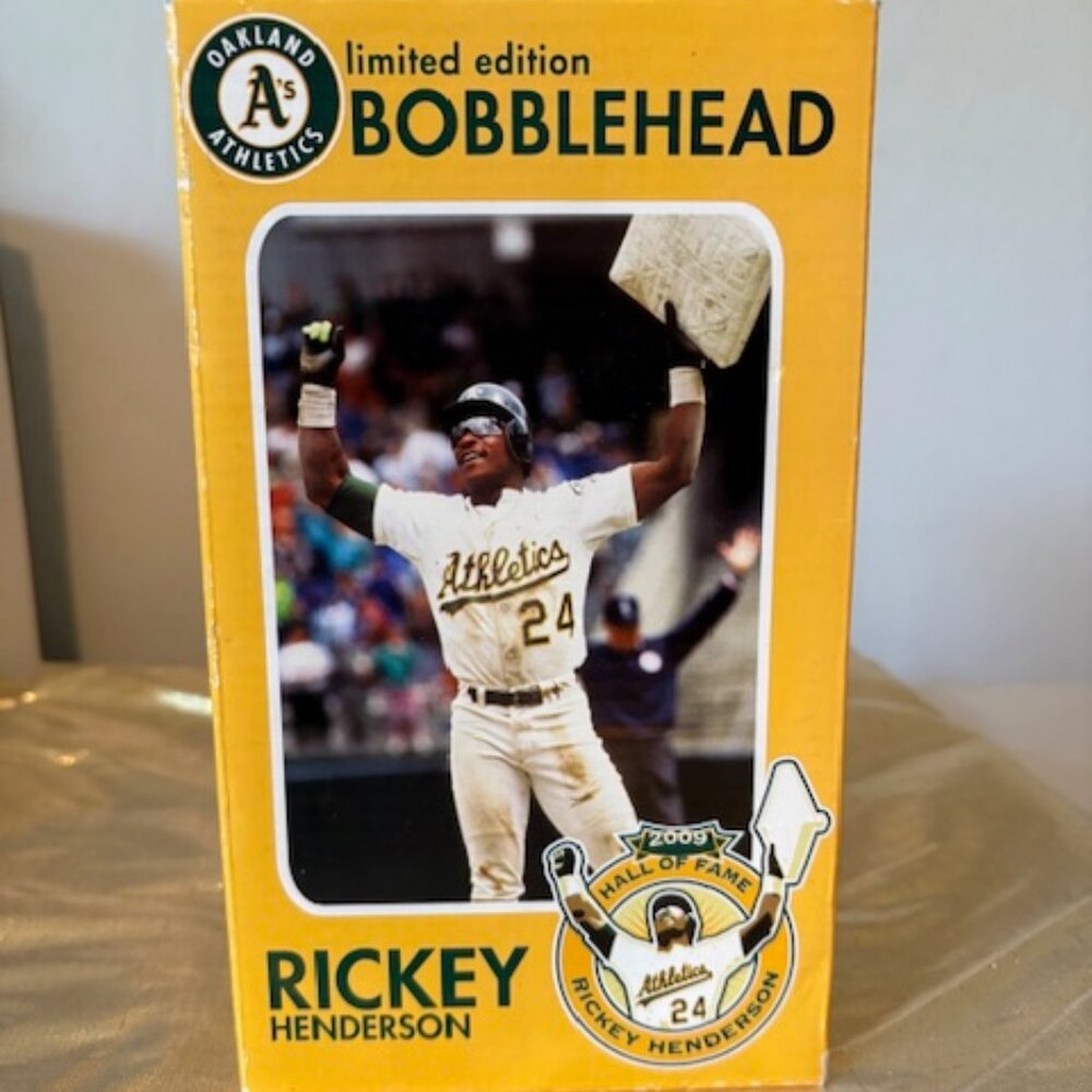 Rickie Henderson Limited Edition Oakland A's Bobblehead April 30th, 2011